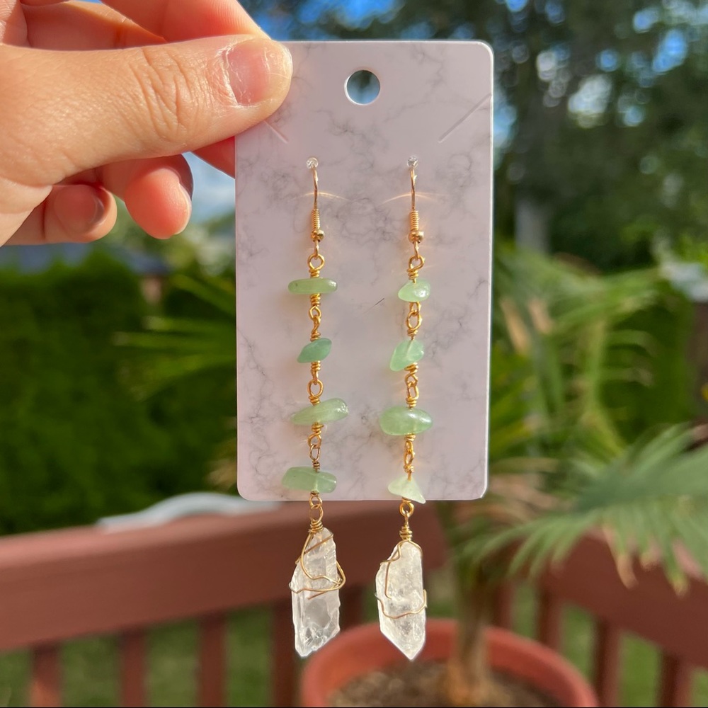 Aventurine earrings by GM